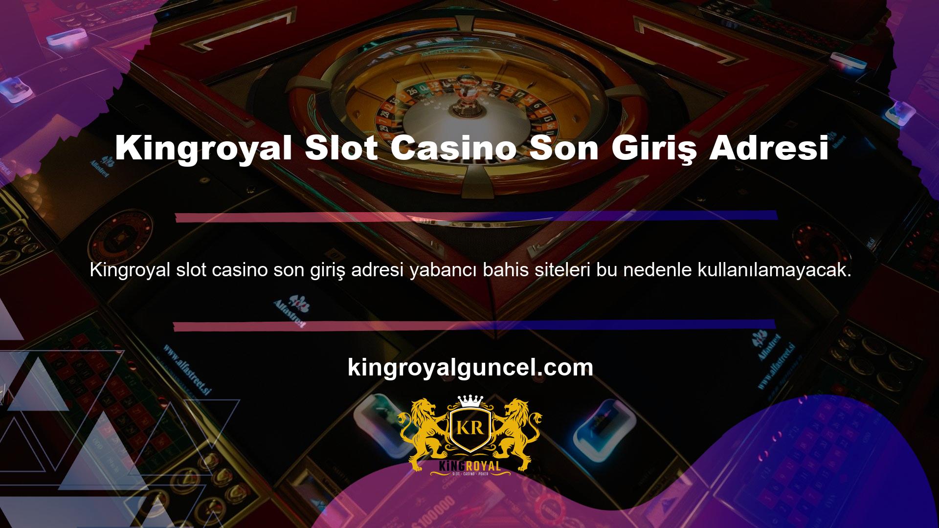 Kingroyal slot casino için yakın zamanda seçilen giriş adreslerinden biri, şeffaf casino ve bahis oyunları sunmak için bir dizi teknoloji kullanıyor Slot üyelerine