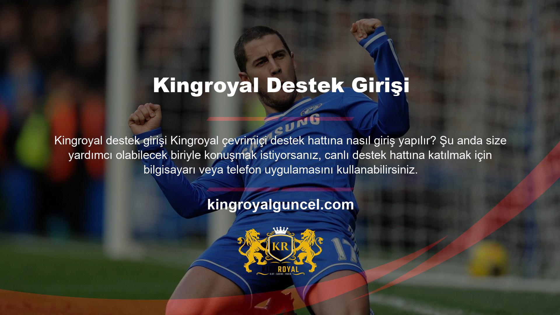 Canlı Destek bölümüne tıklayın