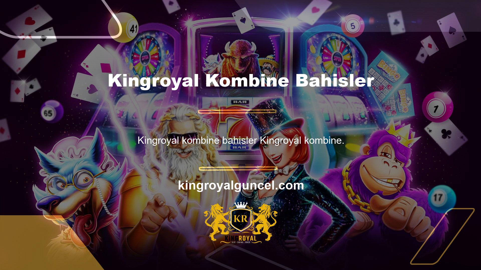Kingroyal kombine bahis ve ekstra bonus seçeneği herhangi bir döngü gereksinimi olmadan para çekebilir