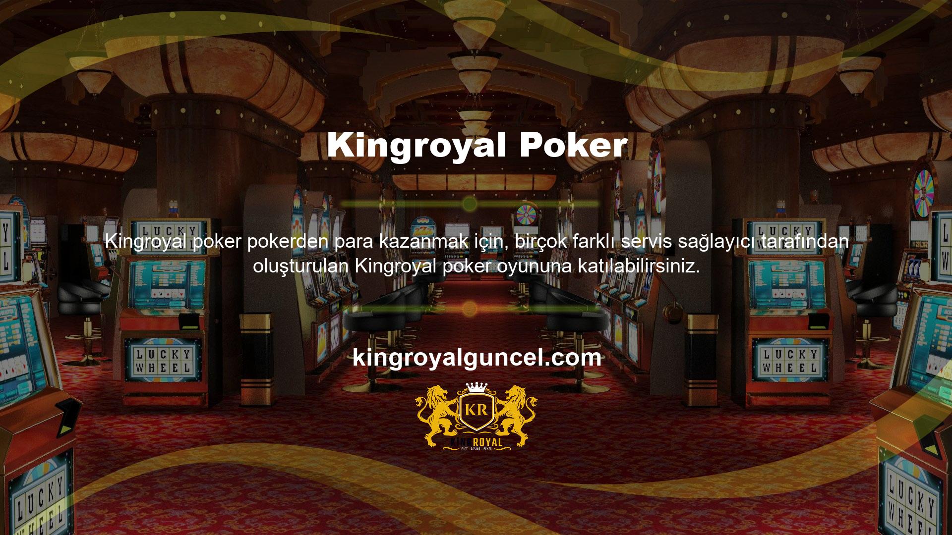 Tamamen canlı bir oyunda, şansınızı denemek ve poker seçmek için canlı casino alanını tıklayın